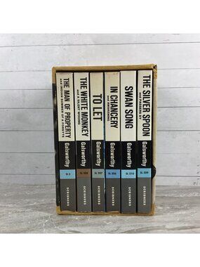 The Forsyte Chronicles 6-Book Set By John Galsworthy Hardcover Vintage 1969